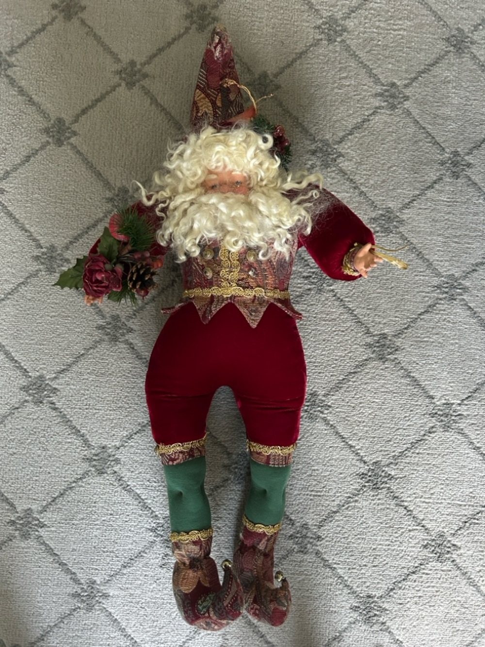 Large Whimsical Possible Santa Elf Shelf Sitter